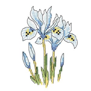 Z 10256 Cross stitch kit - Subtle irises