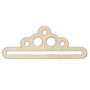 921-01 Wooden hanger 15cm coat circles