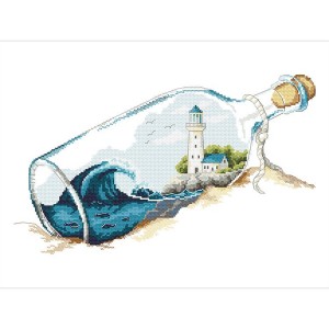 W 10263 Cross stitch pattern PDF - Memories in a bottle