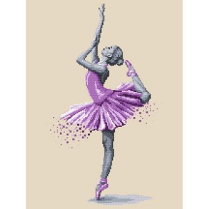 W 10269 Cross stitch pattern PDF - Ballet dancer - Magic of dance