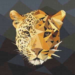ZN 10621 Cross stitch tapestry kit - Mosaic panther