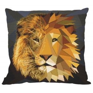GU 10620-01 Cross stitch pattern - Pillow - Mosaic lion