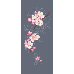 Z 10420 Cross stitch kit - Apple blossom twig