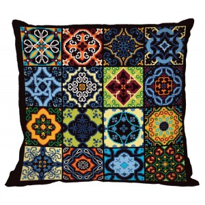 GU 10631-01 Cross stitch pattern - Pillow - Colourful tiles