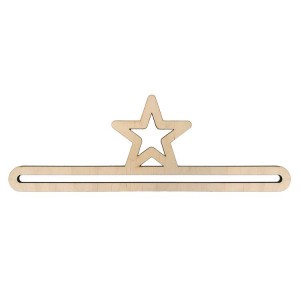 921-06 Wooden hanger 25cm star