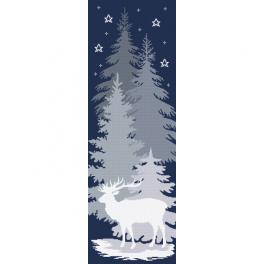 ZN 10646 Vyšívací sada s potiskem - Sněžný jelen