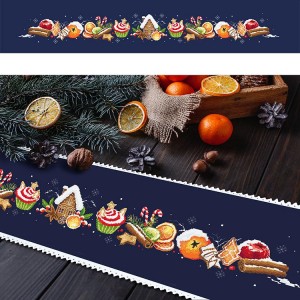 W 10443 Cross stitch pattern PDF - Long winter table runner