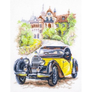 MN 110-023 Cross stitch kit - Retro Style. France