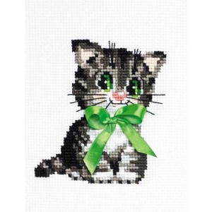 RIO HB104 Cross stitch kit with yarn - Little bow