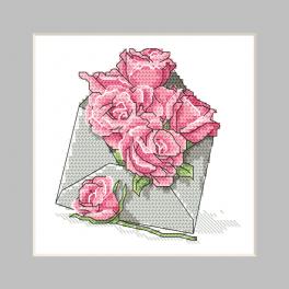 W 10326-03 Předloha ONLINE pdf - Přání - Obálka s růžemi