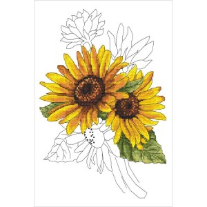 Z 10322 Cross stitch kit - Stately sunflower