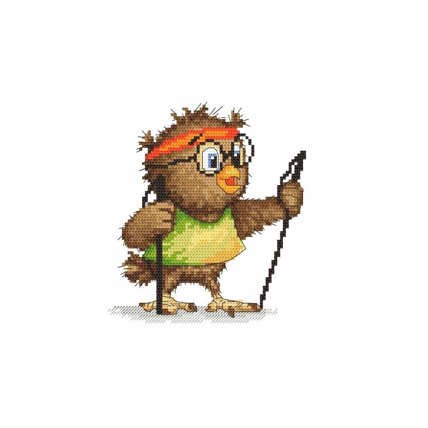 Cross stitch pattern for a phone - Little owl - Walker