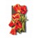 Vzor na vyšívání na mobil - Tulipány 3D